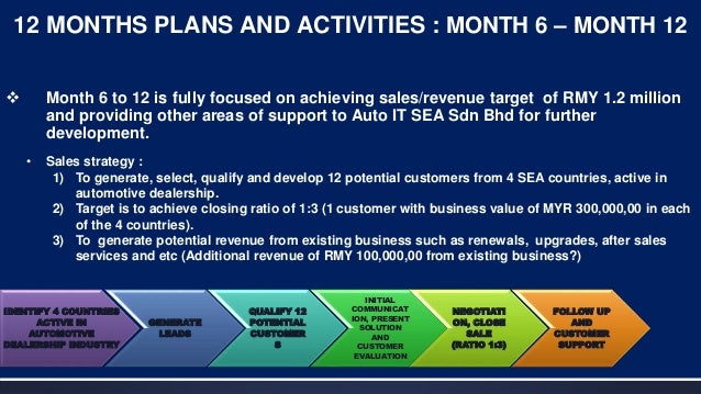 3 month business plan sales