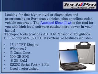 Autoland iscan ii wt diagnostic scanner | PPT