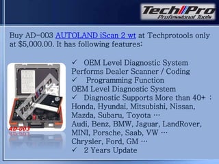 Autoland iscan ii wt diagnostic scanner | PPT