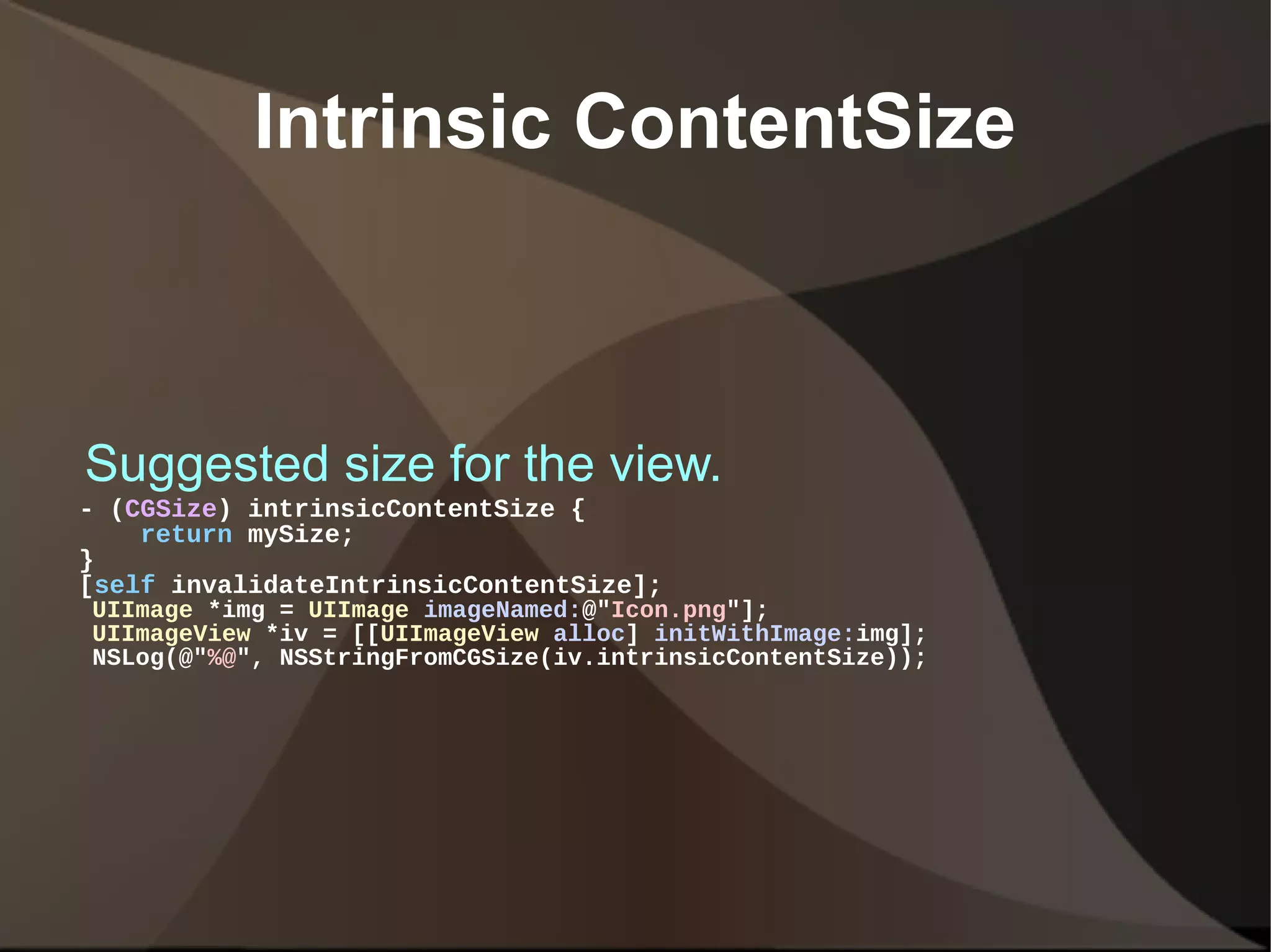 Autolayout in iOS PPT