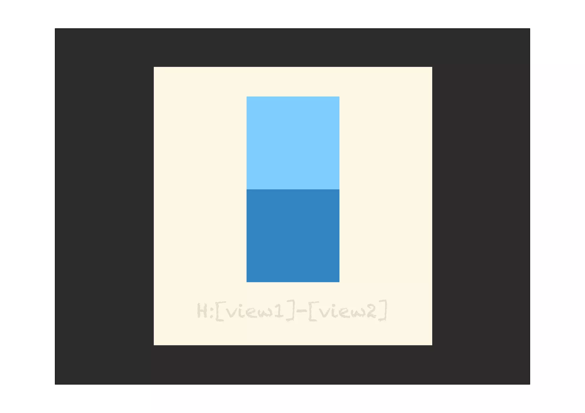 H:[view1]-[view2]
 