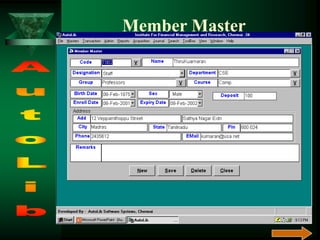 Member Master
 