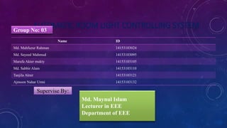 Auto Room Lighting System | PPTX