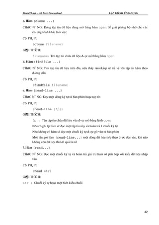 Tài liệu tự học Auto lisp | PDF