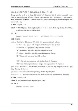 Tài liệu tự học Auto lisp | PDF