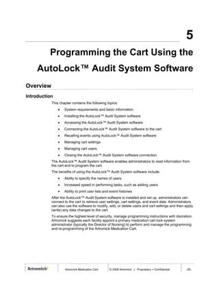Artromick Auto Lock Manual for Hospital Computing Solutions | PDF