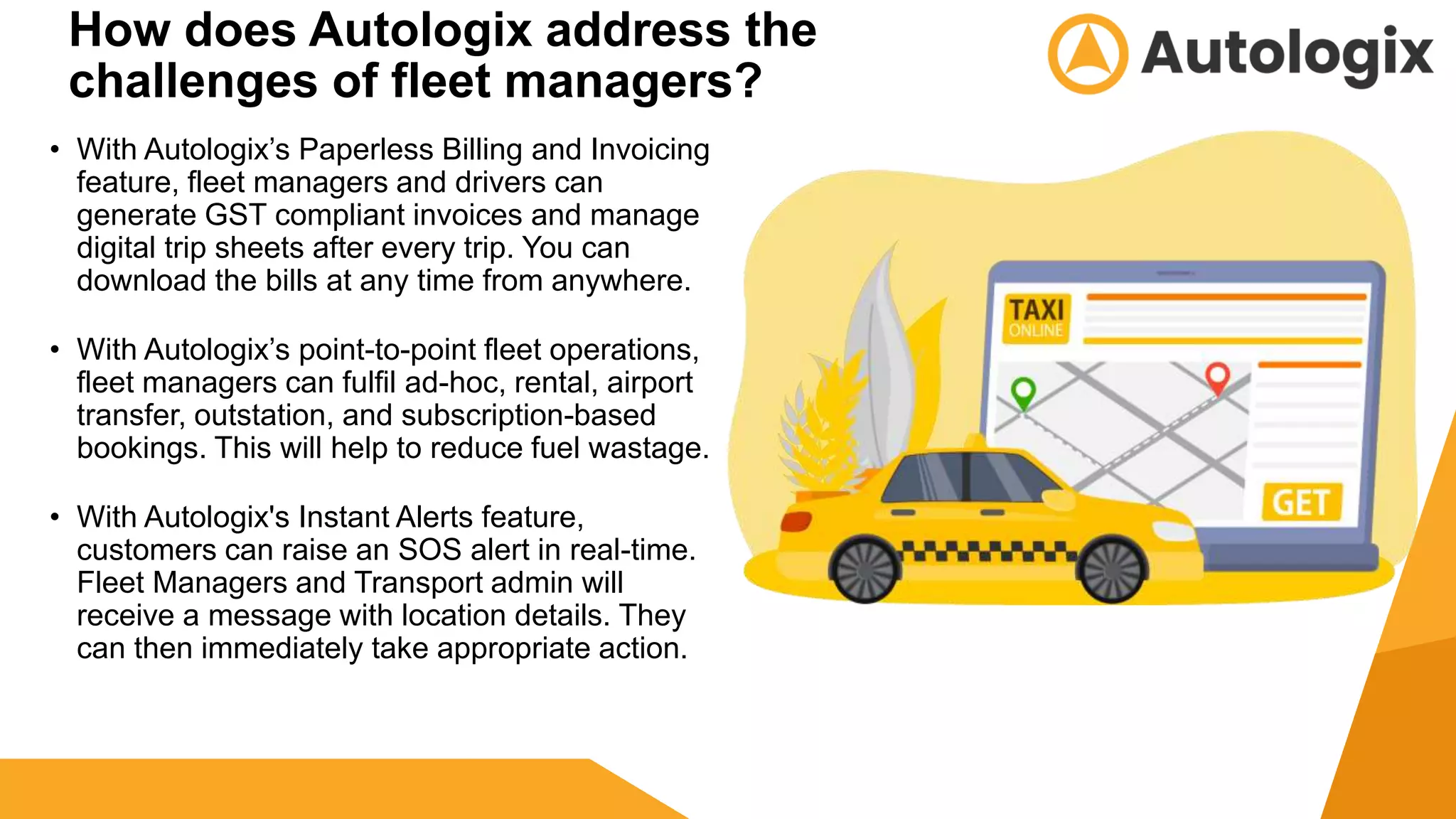 How Autologix fleet management system addresses the common problems of fleet managers