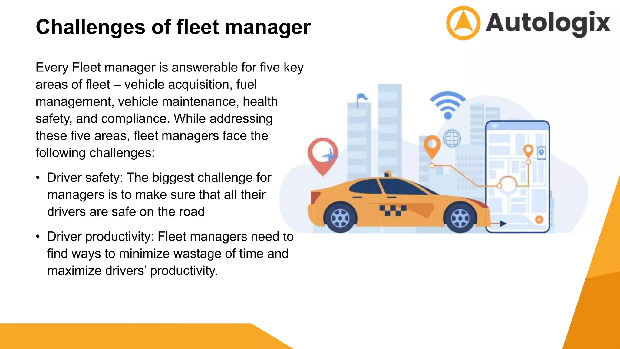 How Autologix fleet management system addresses the common problems of fleet managers