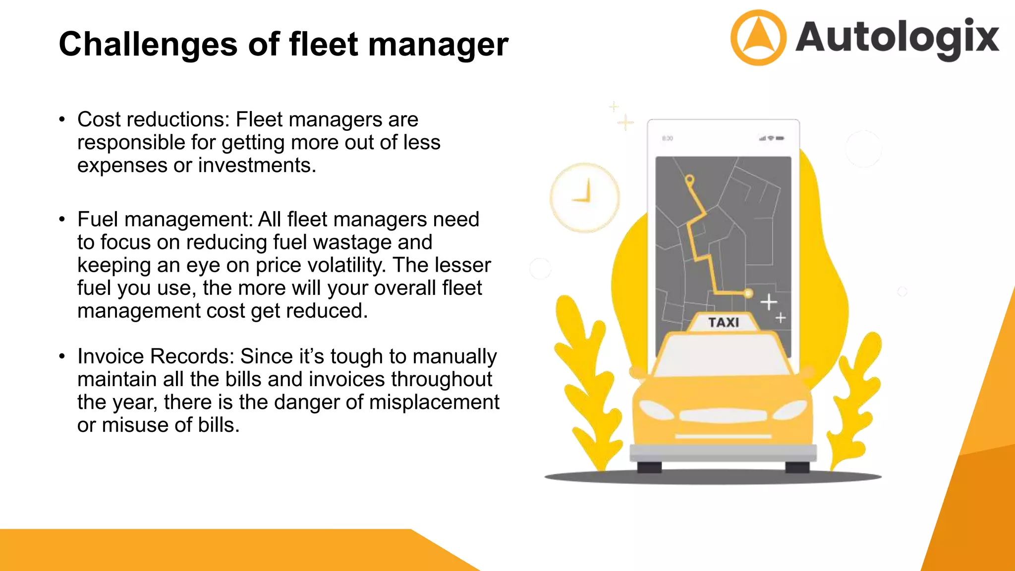 How Autologix fleet management system addresses the common problems of fleet managers