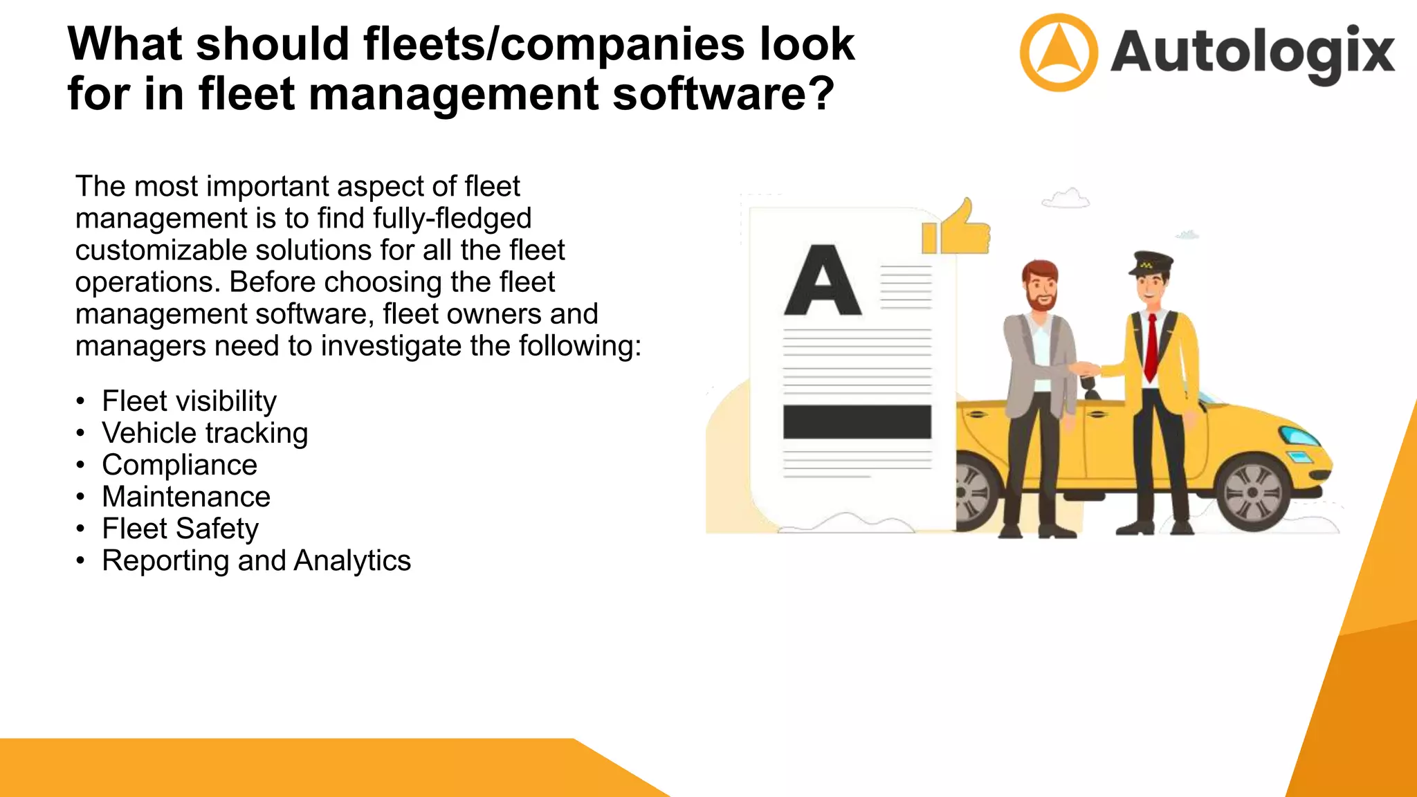 How Autologix fleet management system addresses the common problems of fleet managers