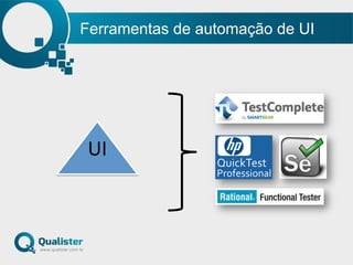 Ferramentas de automação de UI
UI	
  
 
