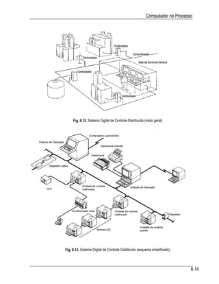 Computador no Processo




     Fig. 8.12. Sistema Digital de Controle Distribuído (visão geral)




Fig. 8.13. Sistema Digital de Controle Distribuído (esquema simplificado)



                                                                              8.14
 