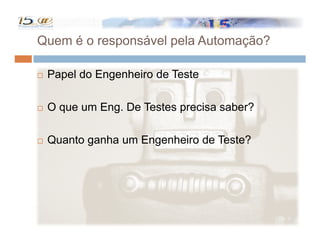 Automação no Processo de Teste