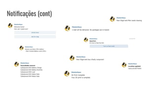 Notiﬁcações (cont)
 