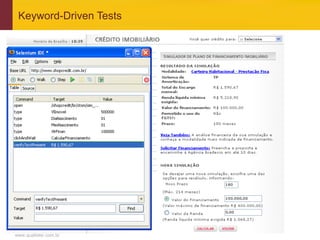 Keyword-Driven Tests




www.qualister.com.br
 
