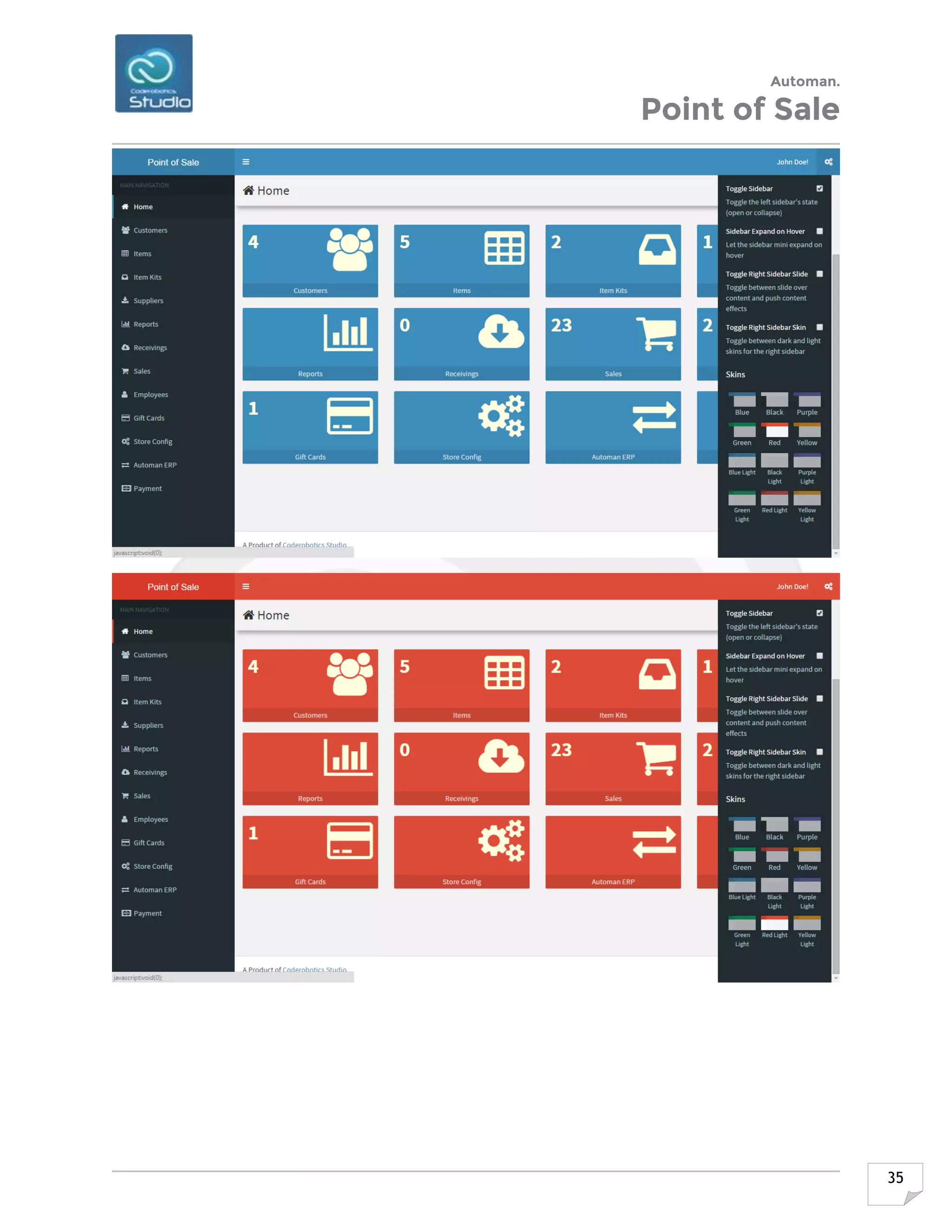 Automan.
Point of Sale
35
 