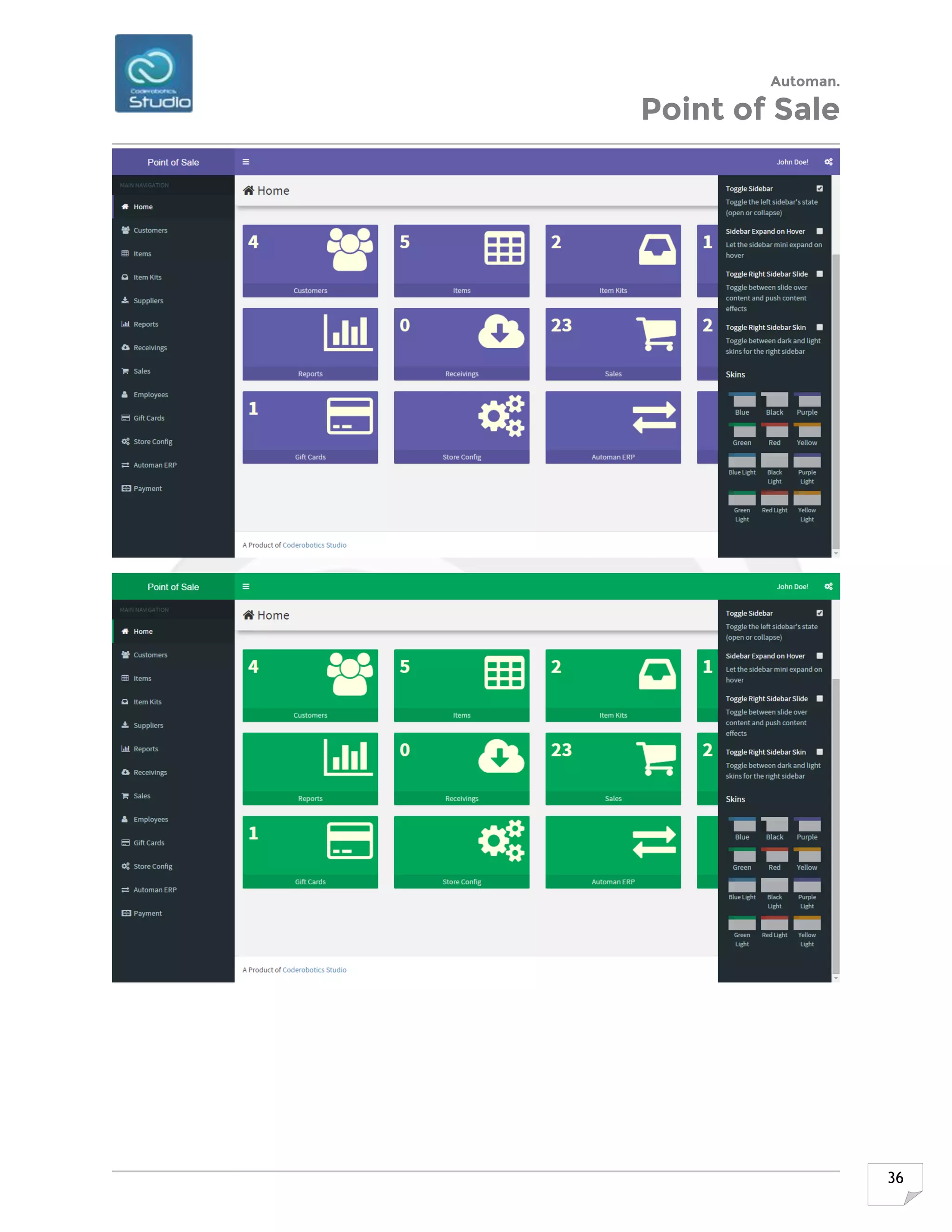 Automan.
Point of Sale
36
 