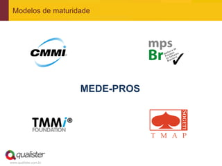 Modelos de maturidade




                       MEDE-PROS




www.qualister.com.br
 
