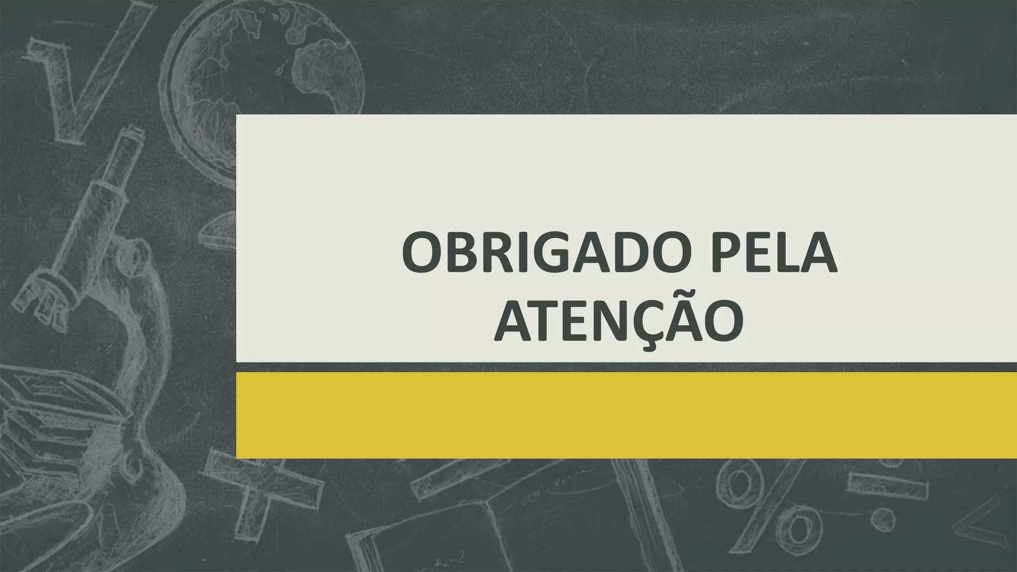 OBRIGADO PELA ATENÇÃO 