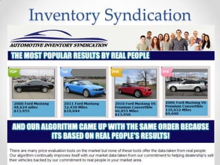 Inventory Syndication
 