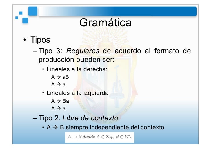 Automatas y compiladores analisis sintactico