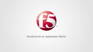 Solutions for an Application World. 