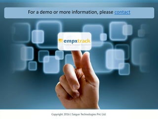 For a demo or more information, please contact
 