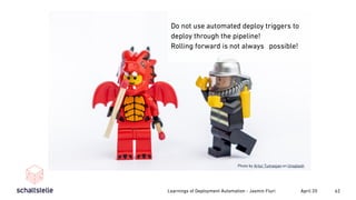 Learnings about Automated deployments of Database Applications