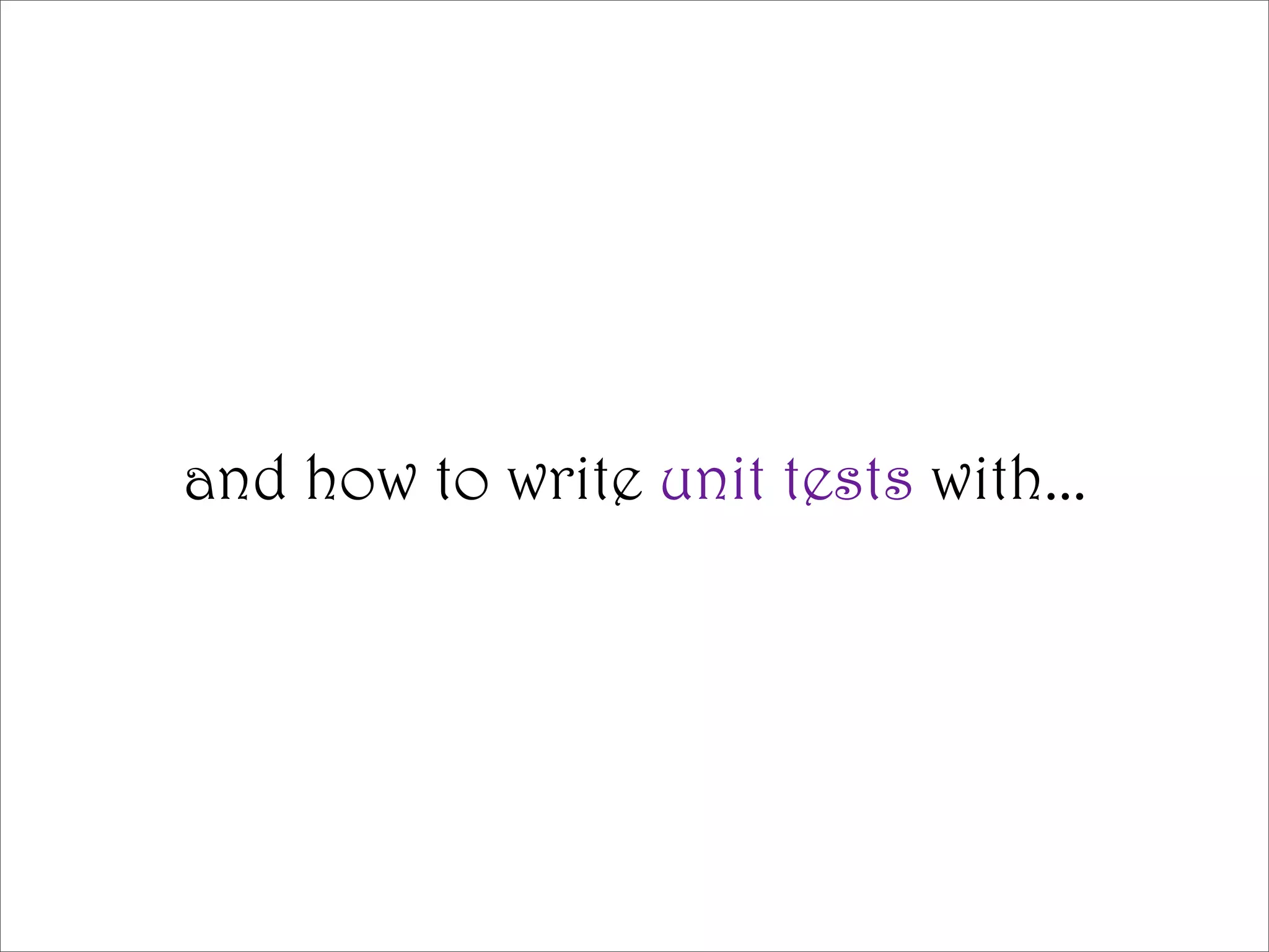 Automated Testing with Ruby