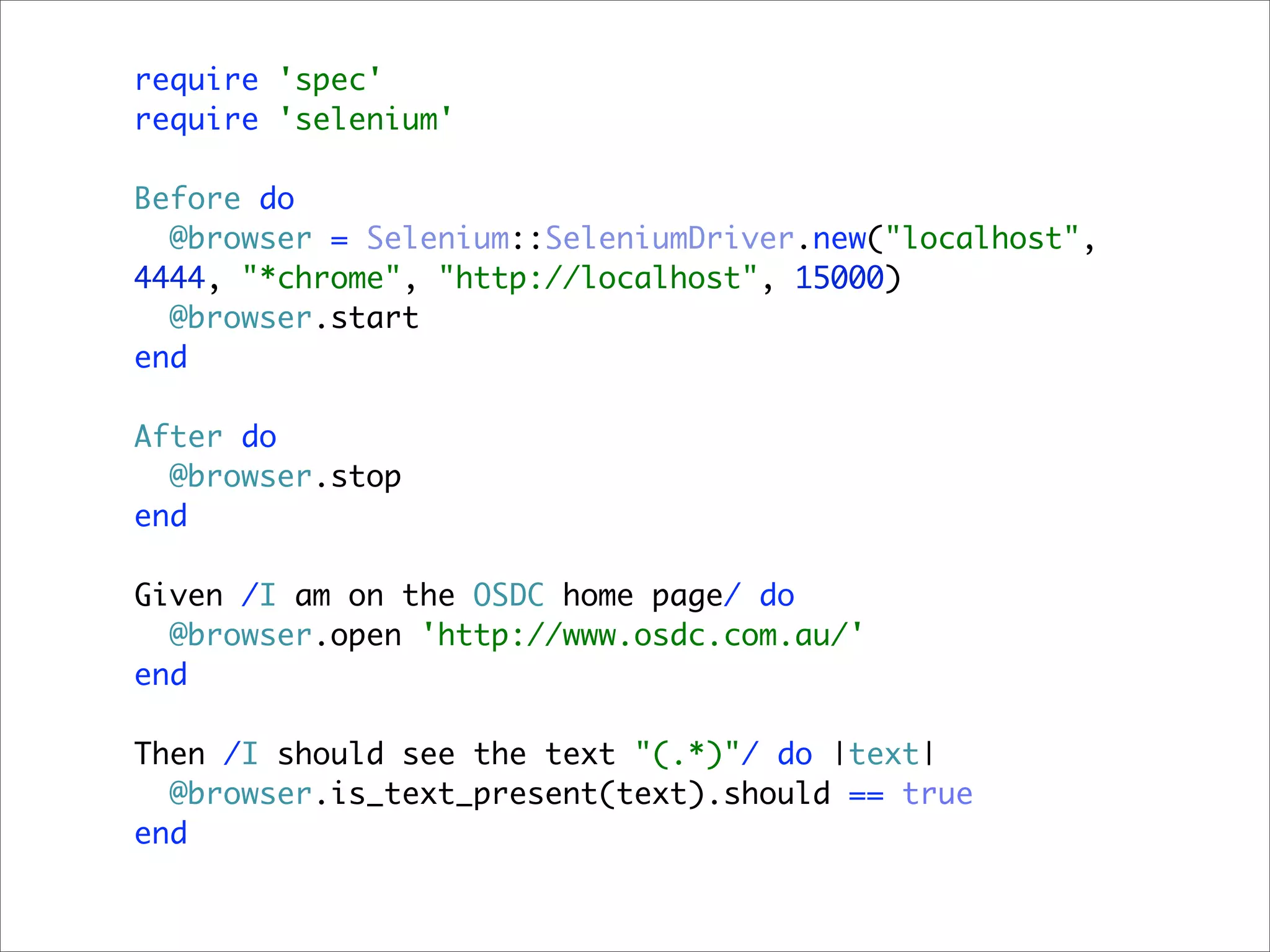 Automated Testing with Ruby
