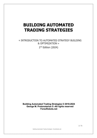 Building Automated Trading Strategies for Trading the Global Financial ...
