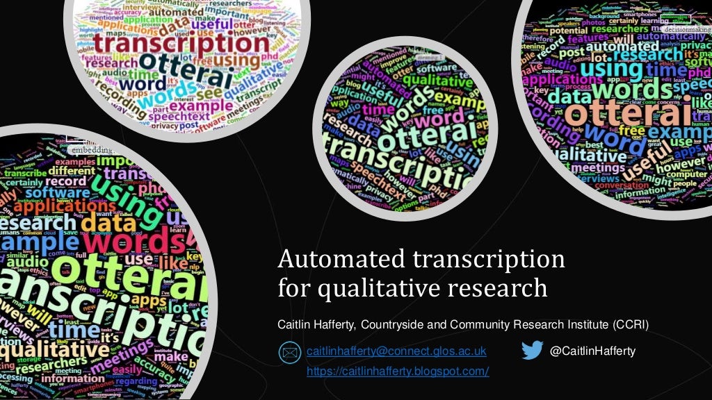 qualitative research video transcription