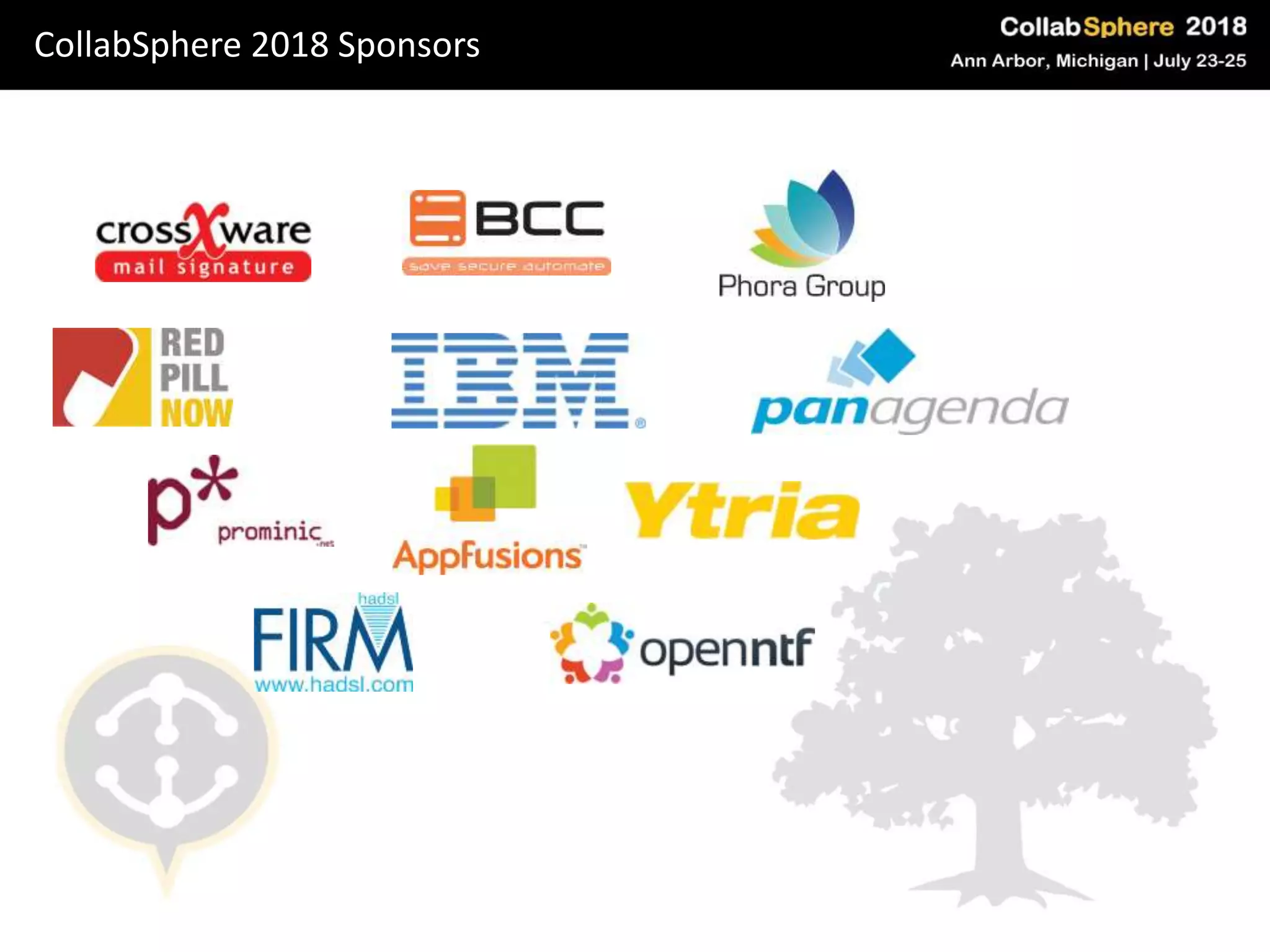 CollabSphere 2018 Sponsors
 