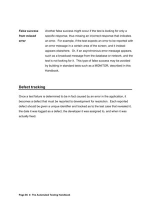 Automated testing handbook from Linda Hayes | PDF