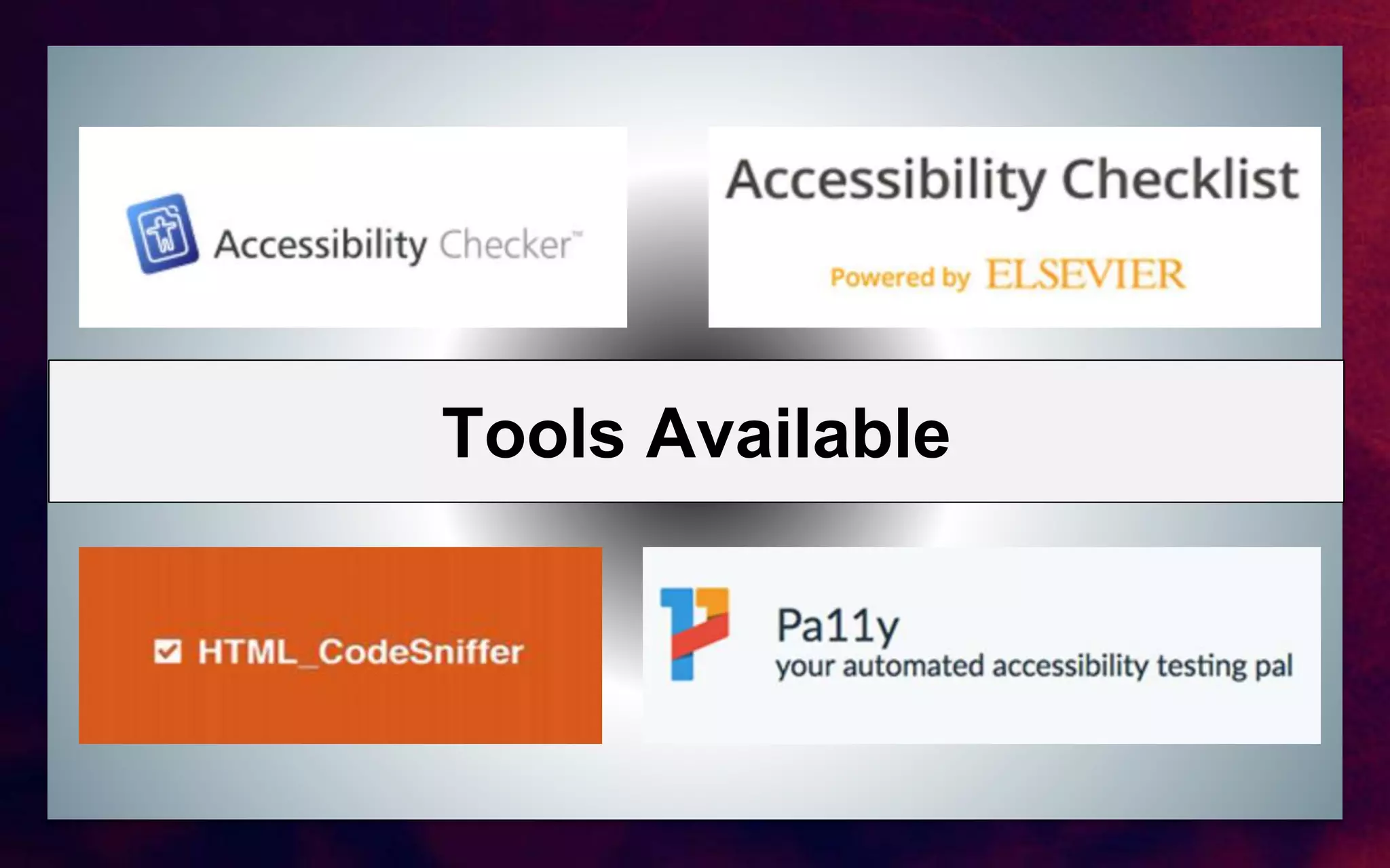 Tools Available
 