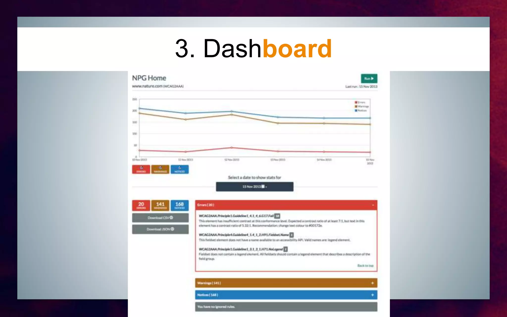 3. Dashboard
 