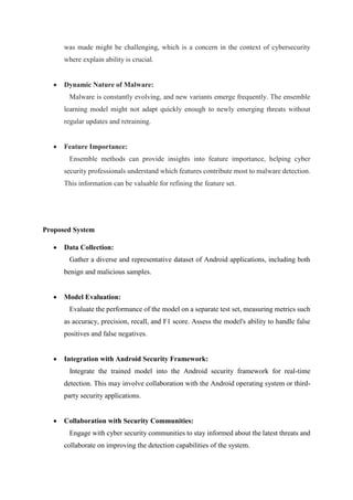 Automated Android Malware Detection Using Optimal Ensemble Learning ...