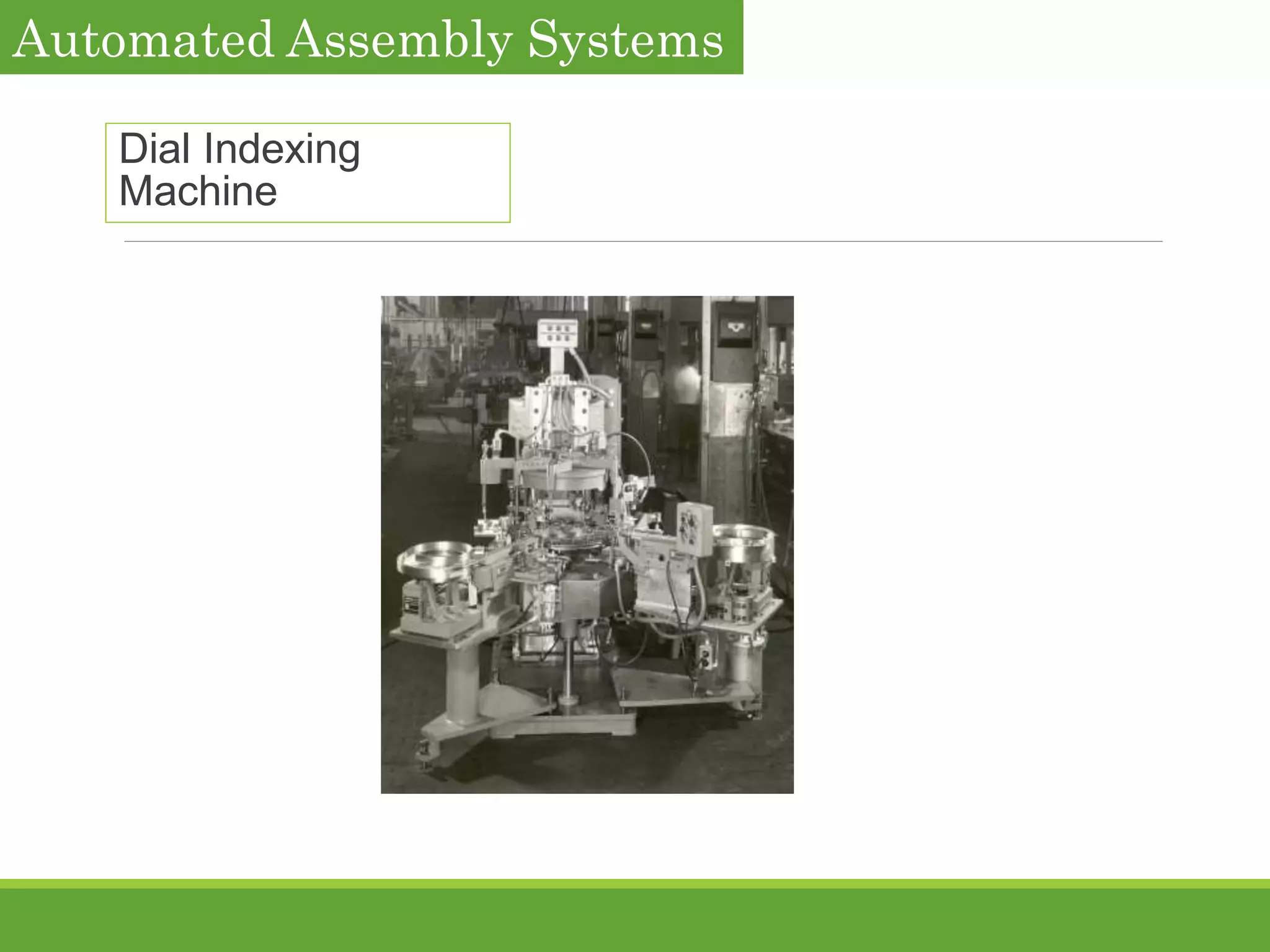 Dial Indexing
Machine
Automated Assembly Systems
 