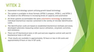 Vitek Method AUTOMATED BLOOD CULTURE TECHNIQUES - ayswarya kannan k.pptx