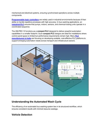 Automated Bus Washing System Using XM-PRO 10 PLC for Efficient Fleet ...