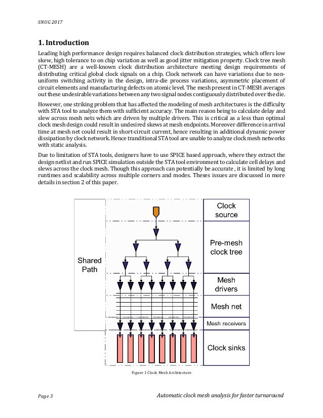 Automated clock mesh analysis for faster turnaround
