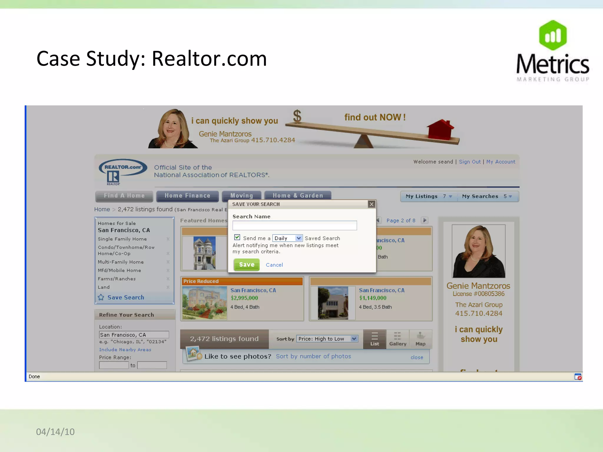 Case Study: Realtor.com 04/14/10 