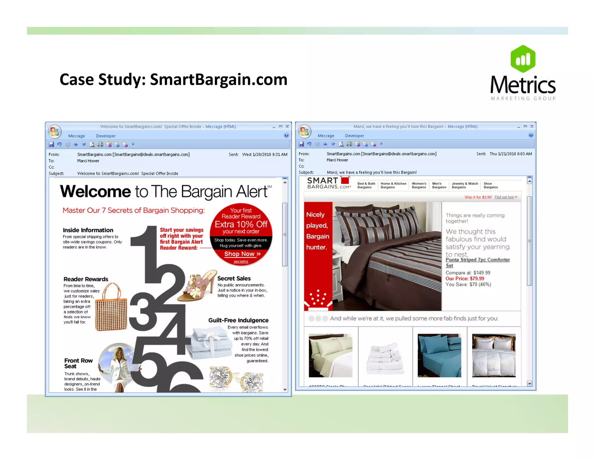 Case Study: Smart argain.com
Case Study: SmartBargain.com
 