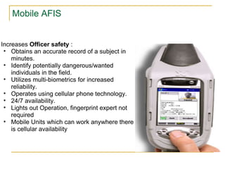 Automated Fingerprint Identification Systems | PPT