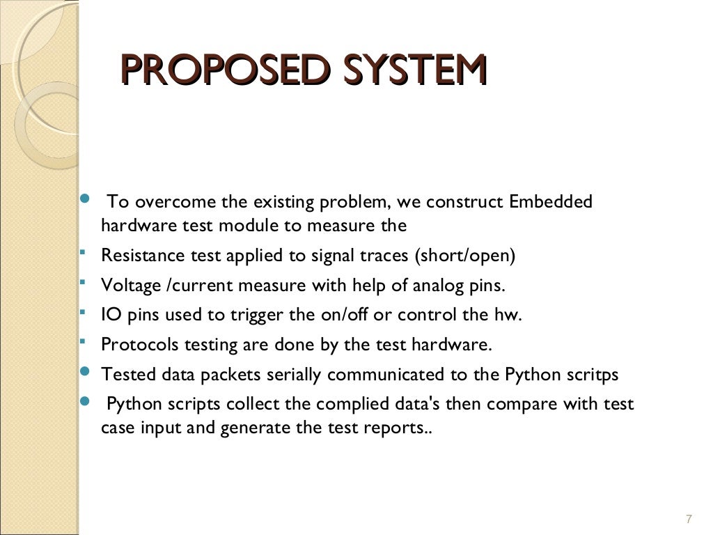 Automated hardware testing using python