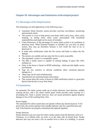 Promoting Home Alarm System Example.pdf Automated home secuirty project | PDF