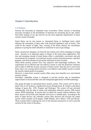 Promoting Home Alarm System Example.pdf Automated home secuirty project | PDF