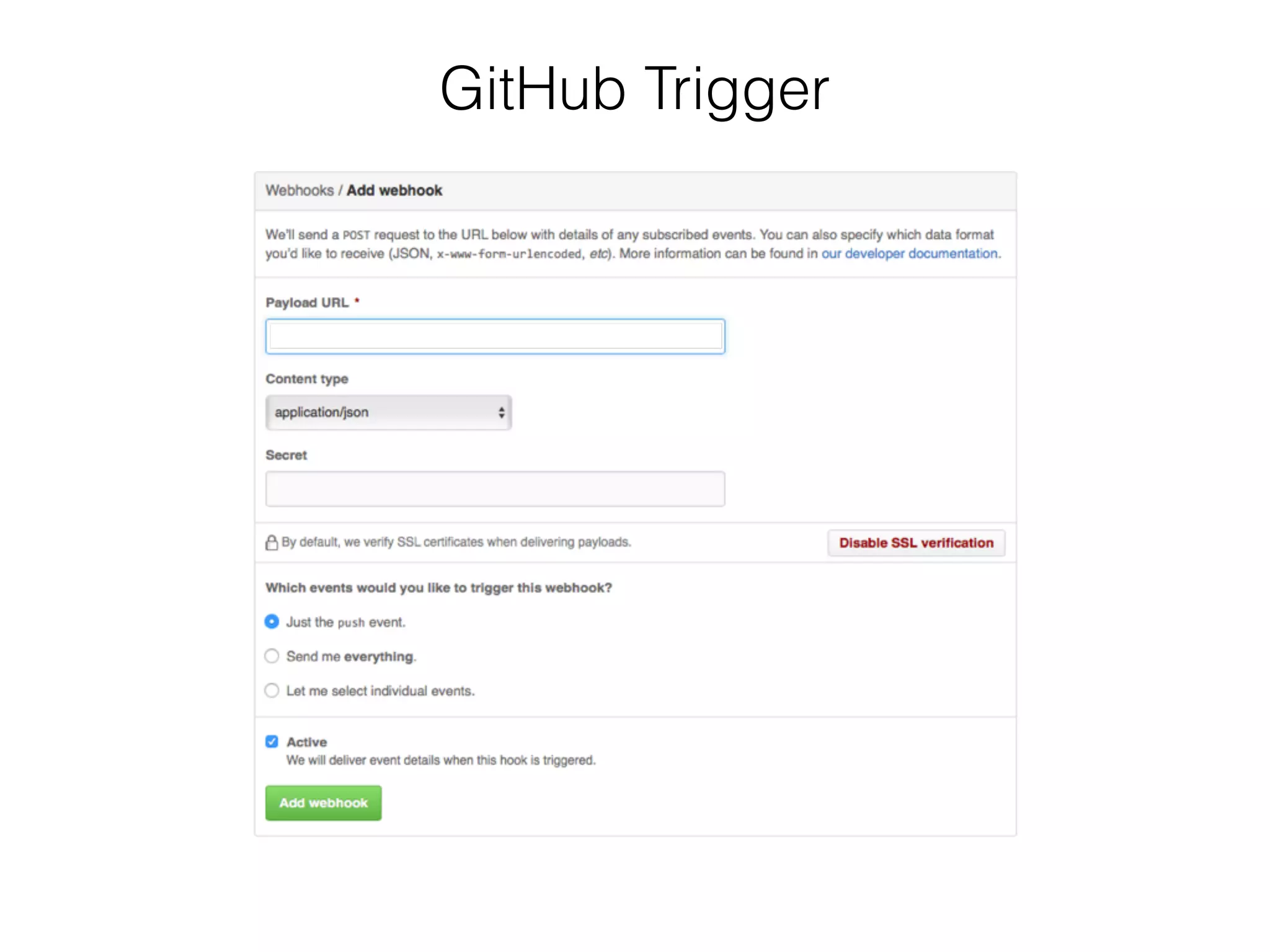 GitHub Trigger
 