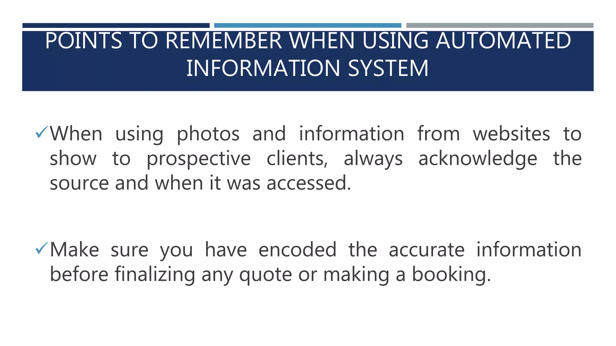 Automated Information System | PPTX | Technology & Computing