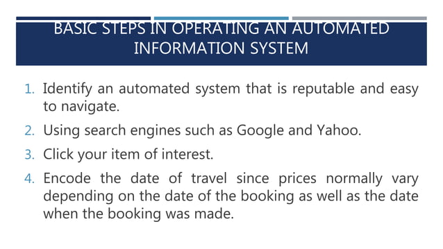 Automated Information System | PPTX | Technology & Computing